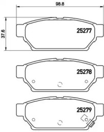 Комплект тормозных колодок BREMBO P 54 053