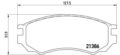 Комплект тормозных колодок BREMBO P 56 028