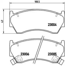 Комплект тормозных колодок BREMBO P 56 033