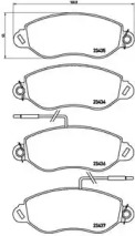 Комплект тормозных колодок BREMBO P 56 042