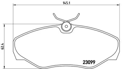 Комплект тормозных колодок BREMBO P 56 061