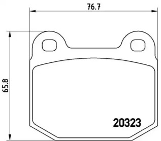 Комплект тормозных колодок BREMBO P 59 004