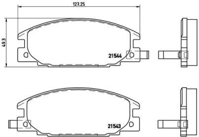 Комплект тормозных колодок BREMBO P 59 015