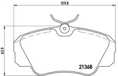 Комплект тормозных колодок BREMBO P 59 016