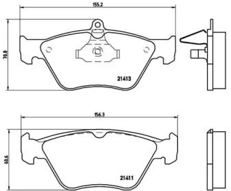 Комплект тормозных колодок BREMBO P 59 019