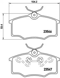 Комплект тормозных колодок BREMBO P 59 034