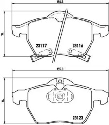 Комплект тормозных колодок BREMBO P 59 048