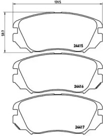 Комплект тормозных колодок BREMBO P 59 054