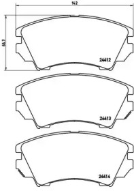 Комплект тормозных колодок BREMBO P 59 055