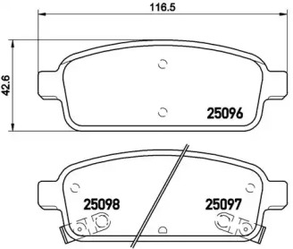 Комплект тормозных колодок BREMBO P 59 080