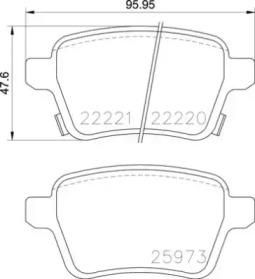 Комплект тормозных колодок BREMBO P 59 086