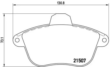 Комплект тормозных колодок BREMBO P 61 048