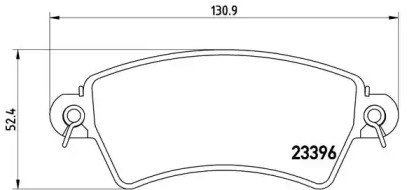 Комплект тормозных колодок BREMBO P 61 065