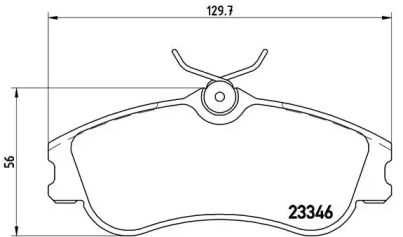 Комплект тормозных колодок BREMBO P 61 069