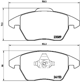 Комплект тормозных колодок BREMBO P 61 076