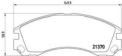 Комплект тормозных колодок BREMBO P 61 089