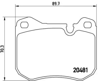 Комплект тормозных колодок BREMBO P 65 002