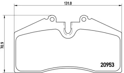 Комплект тормозных колодок BREMBO P 65 005