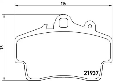 Комплект тормозных колодок BREMBO P 65 007