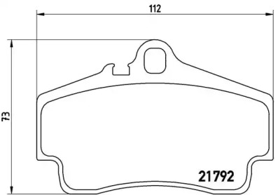 Комплект тормозных колодок BREMBO P 65 008