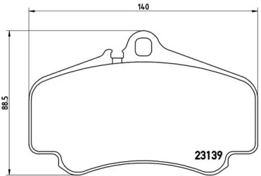 Комплект тормозных колодок BREMBO P 65 011