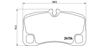 Комплект тормозных колодок BREMBO P 65 012