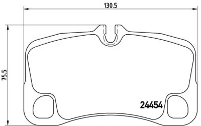 Комплект тормозных колодок BREMBO P 65 013