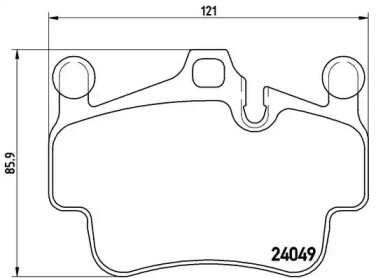 Комплект тормозных колодок BREMBO P 65 014