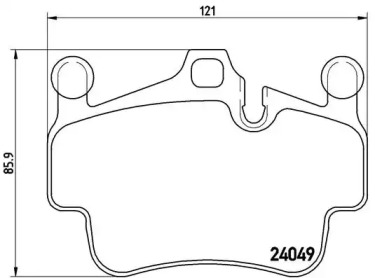 Комплект тормозных колодок BREMBO P 65 015