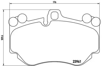 Комплект тормозных колодок BREMBO P 65 016