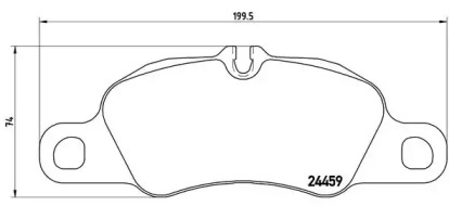 Комплект тормозных колодок BREMBO P 65 018