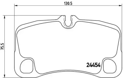 Комплект тормозных колодок BREMBO P 65 022