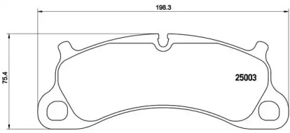 Комплект тормозных колодок BREMBO P 65 025