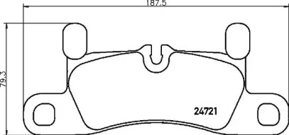 Комплект тормозных колодок BREMBO P 65 030