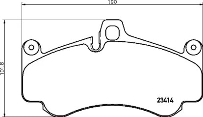 Комплект тормозных колодок BREMBO P 65 032