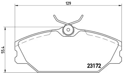 Комплект тормозных колодок BREMBO P 68 027