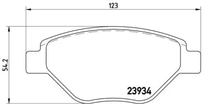 Комплект тормозных колодок BREMBO P 68 031