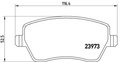 Комплект тормозных колодок BREMBO P 68 033