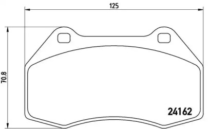 Комплект тормозных колодок BREMBO P 68 036