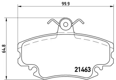 Комплект тормозных колодок BREMBO P 68 038