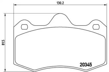 Комплект тормозных колодок BREMBO P 68 051