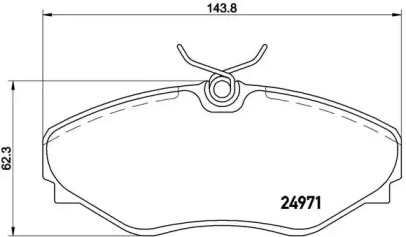 Комплект тормозных колодок BREMBO P 68 055