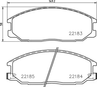 Комплект тормозных колодок BREMBO P 77 002