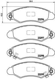 Комплект тормозных колодок BREMBO P 78 012