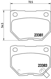 Комплект тормозных колодок BREMBO P 78 016