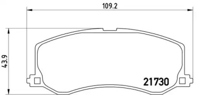 Комплект тормозных колодок BREMBO P 79 004