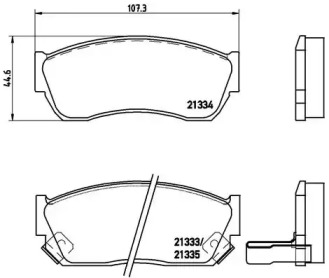 Комплект тормозных колодок BREMBO P 79 005