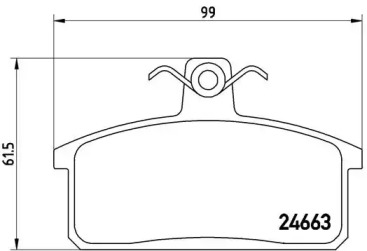 Комплект тормозных колодок BREMBO P 79 007