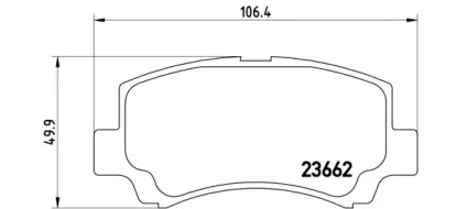 Комплект тормозных колодок BREMBO P 79 011