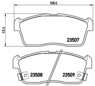 Комплект тормозных колодок BREMBO P 79 012